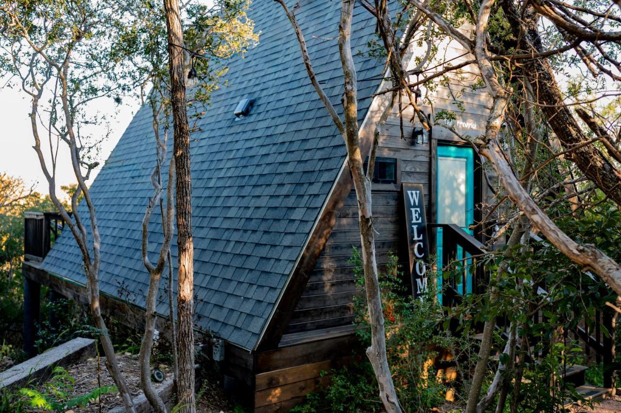 The Maverick: A-Frame W/ Hammock And Tree Top View New Braunfels Eksteriør bilde