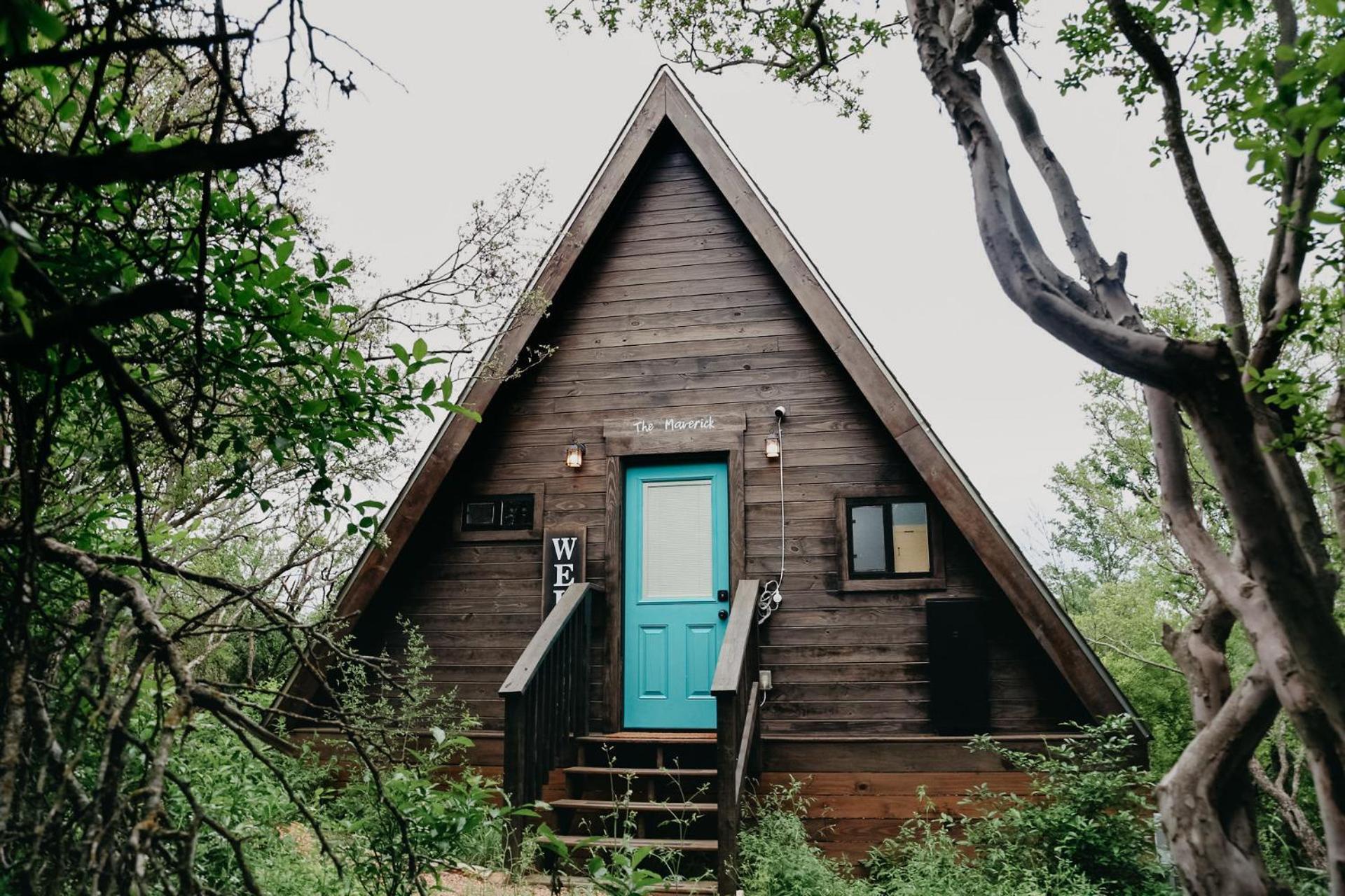 The Maverick: A-Frame W/ Hammock And Tree Top View New Braunfels Eksteriør bilde