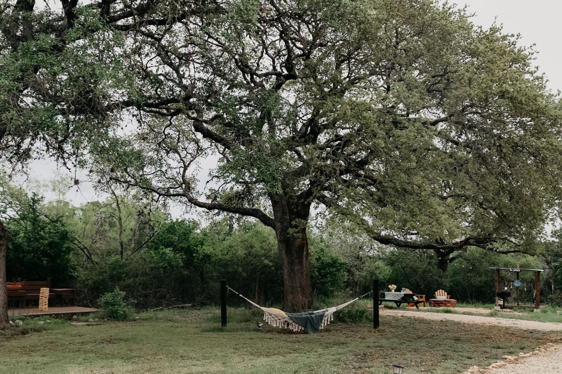 The Maverick: A-Frame W/ Hammock And Tree Top View New Braunfels Eksteriør bilde